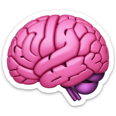 hazlo rosita mas estetico como el emoji del cerebro y ya sticker
