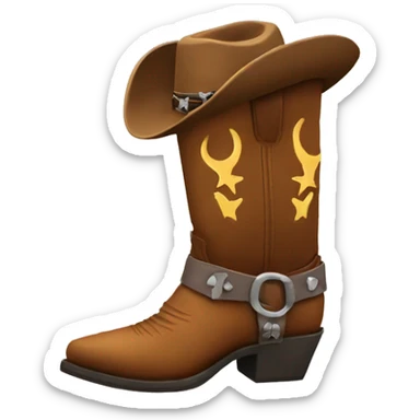Cowboy boots sticker