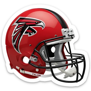 Atlanta Falcons Helmet wit logo sticker