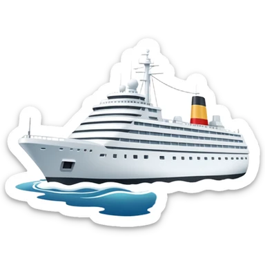 navio cruzeiro cor branca sticker