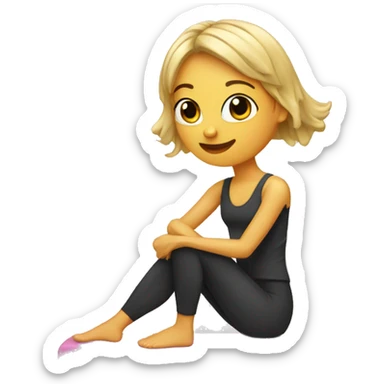 pilates girly sticker