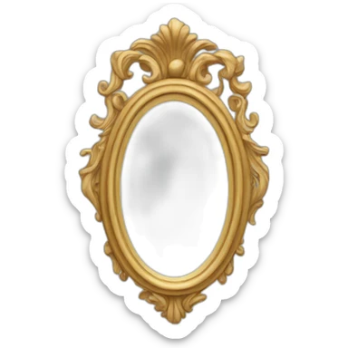 elegant mirror sticker