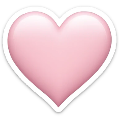 pastel pink heart sticker