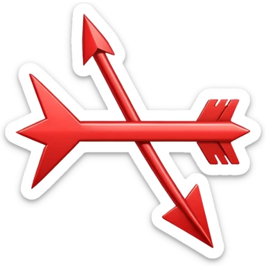 red arrow sticker