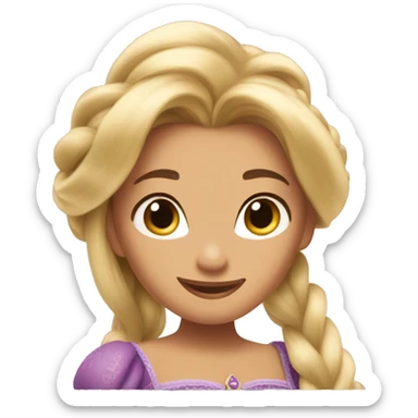 Rapunzel Disney princess sticker