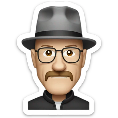 heisenberg breaking bad iOS style sticker