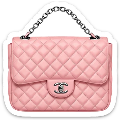 Chanel baby pink bag  sticker