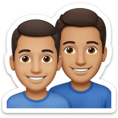 amigos puerto riqueños dos  machos sticker