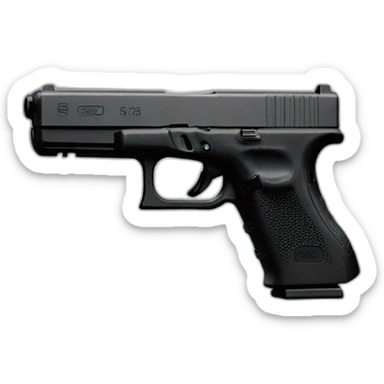 glock 17 with silencer sticker