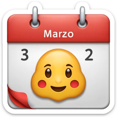 muestrame un emoji de calendario con la fecha "tres de marzo" sticker