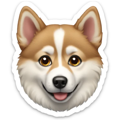 dog pomsky sticker