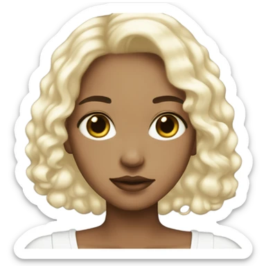 White aesthetic bow light skin sticker