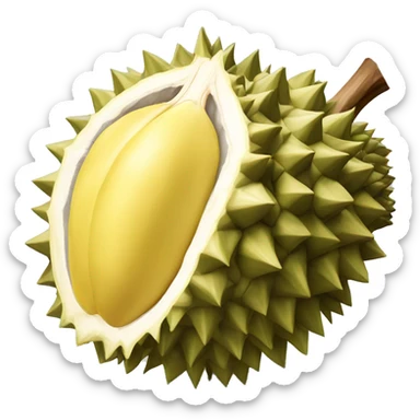 Durian fruit sticker