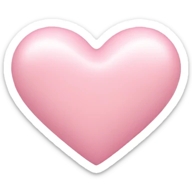 Light pink heart with bowed floating around  sticker