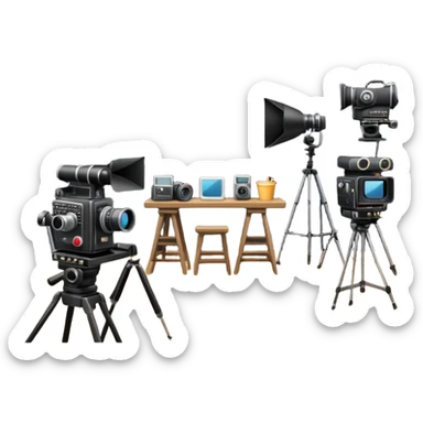 film making studio sticker