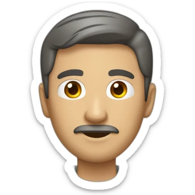 hombre seguro que transmite una buena apariencia sticker