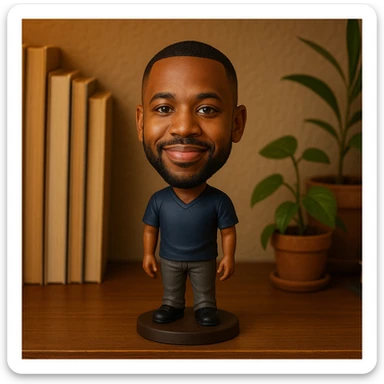 A Bobble head based on this image sticker