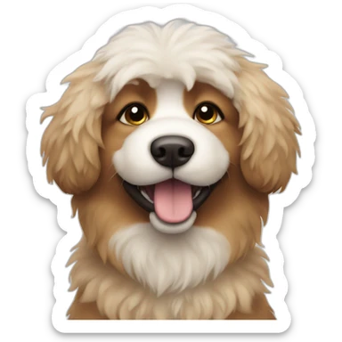 fluffy dog sticker