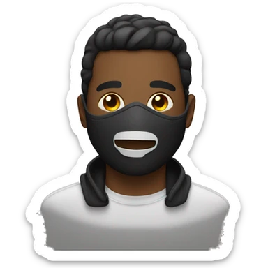 Anile Guys with a mask with Led  sticker