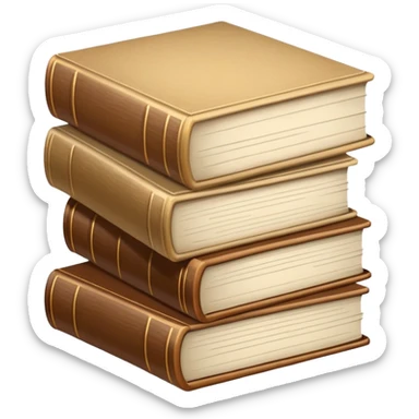 Beige books sticker
