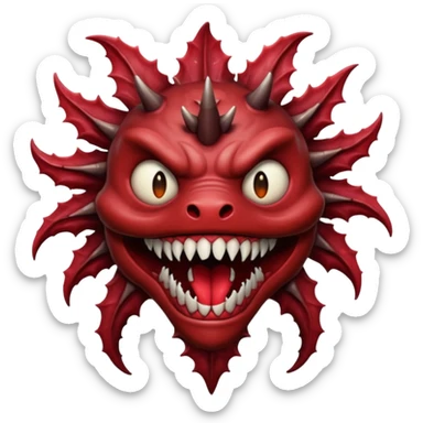 maak een emojie van de demogorgean van stranger things  sticker
