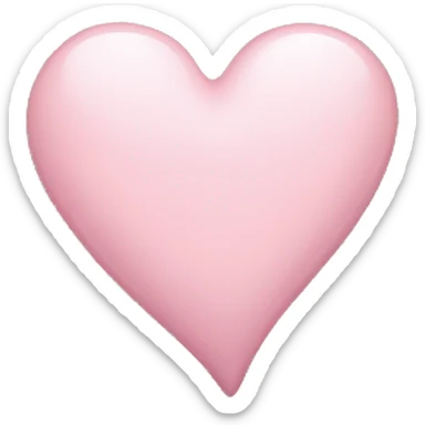 Light pink heart sticker