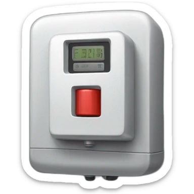 An electrical meter with a red switch sticker