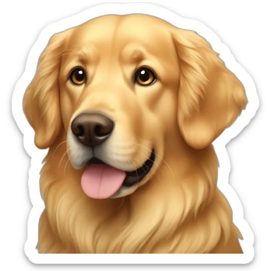 golden retriver sticker