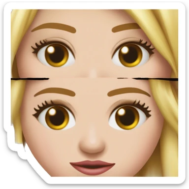 Una cara sorprendida con cejas levantadas, mejillas sonrojadas, boca en mueca, y un símbolo de "prohibido" o "X" roja detrás para representar la cancelación pública. sticker