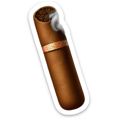 cigar with smoke comes out of it sticker