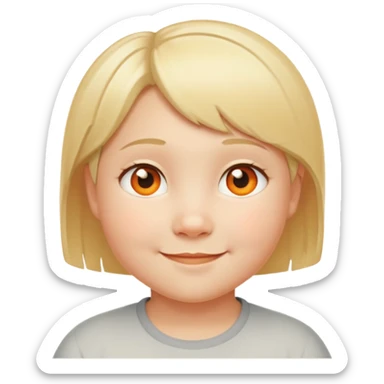 "- Nam
- 10 tuổi
- Da trắng
- Tóc ngắn, vàng
- Cười tươi, mặt mũm mĩm
- Mắt cam
" sticker