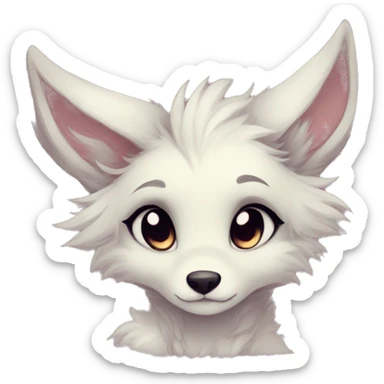 Shy kawaii cute anthro furry by Falvie, LiLaiRa, griffsnuff, AngieWolf sticker