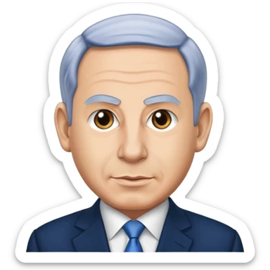 benjamin netanyahu full high  sticker