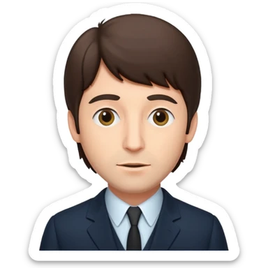 The Beatles member sticker