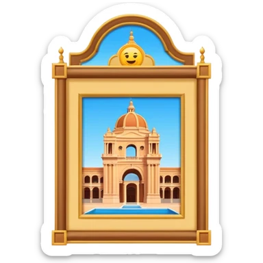 Cinematic Realistic Plaza de España Emoji  sticker