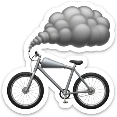vehile pollution bike silencer smoke sticker