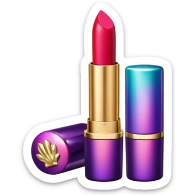 Ysl lipstick with colorful shells  sticker