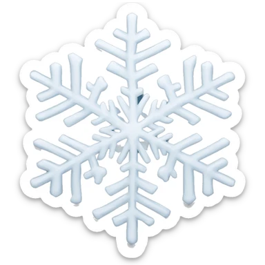 intricate snowflake sticker