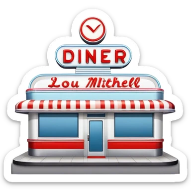 Lou Mitchell’s Diner Chicago sticker
