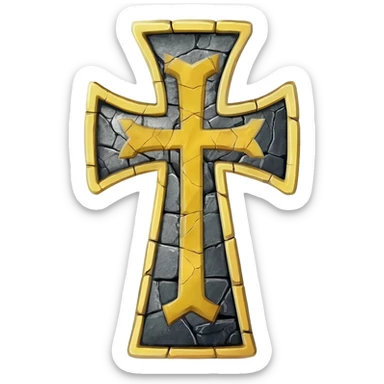knight templar cross sticker
