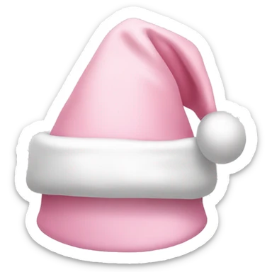light pink santa hat sticker