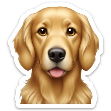  blonde and golden retriever red colored sticker