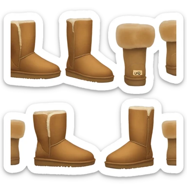ugg with coquettes  sticker