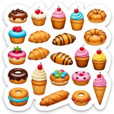 Stickers pastelería sticker