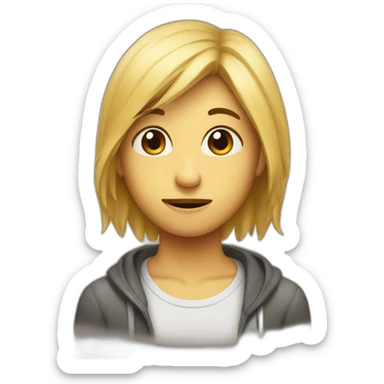 Emoji ému triste qui demande quelque chose sticker