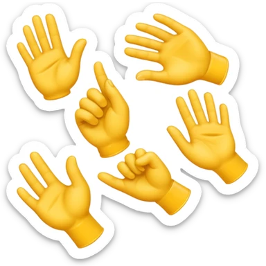 Hand imogi  sticker