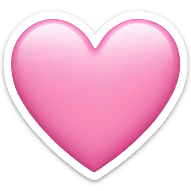 Pink heart  sticker