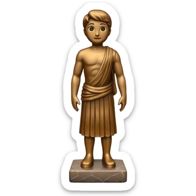 You are creating 4 in one image, make ONE bronze one  sticker