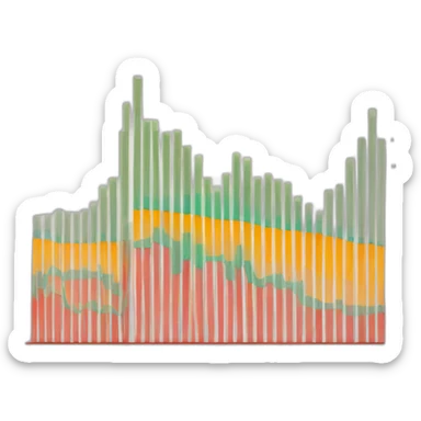 bar graph showing data insights sticker