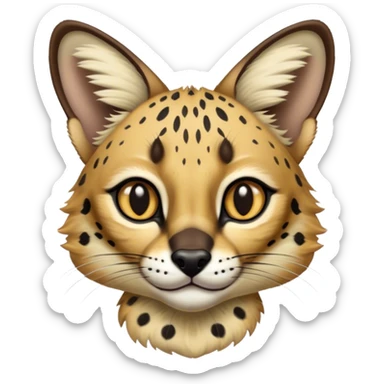 Serval-Genet-Civet-hybrid sticker
